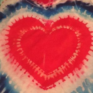 Tye dye heart